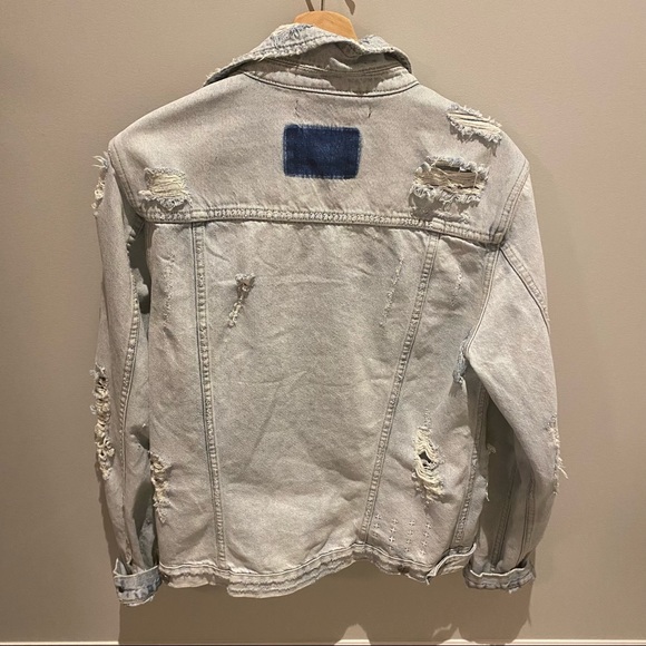 Men’s KSUBI Karma Distressed Denim Jacket - Large - New - Picture 3 of 5